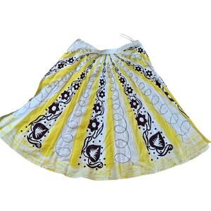 Bernardo‎ Women's Embellished Sequin Floral Flowy Maxi Skirt Size 16 Waist 35